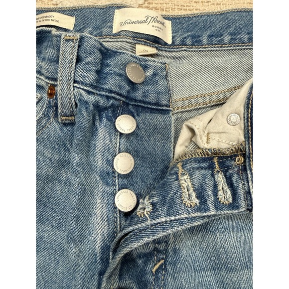 Universal Thread 90s Baggy Mid Rise Denim Blue Jeans Light Wash Women's Sz 00 - Picture 3 of 8